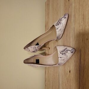 WHBM Snake Print Heels